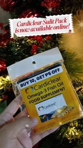 CardiClear Omega-3 Fish Oil (10 Softgels) Lower Cholesterol & Blood Pressure Control [FDA Approved]
