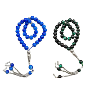 33 Count Ceramic Style Meditation Beads Necklace Lightweight Prayer Comfortable Handmade Rosary Bracelet