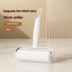 ZUOGUAN  nâng cấp con lăn dính bụi 16cm rộng để loại bỏ lông thú cưng bụi và xơ vải-cuộn băng dính có thể tái sử dụng với sức mạnh làm sạch mạnh mẽ