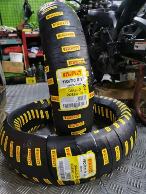 Pirelli Rosso3 150/60-17 & 110/70-17 Tires