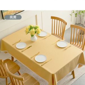 [Cao Cấp] Khăn Trải Bàn Vải Cotton Công Nghệ Phủ TPU Chống Thấm Nước Chống Thấm Dầu Phong Cách Nhẹ Nhàng - 0049