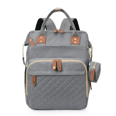 TAS BAYI 6021 - TAS RANSEL 2 in 1 + Free Matras TAS PERLENGKAPAN BAYI TAS DIAPER JUMBO TAS TRAVEL BAYI TAS MUDIK - F1