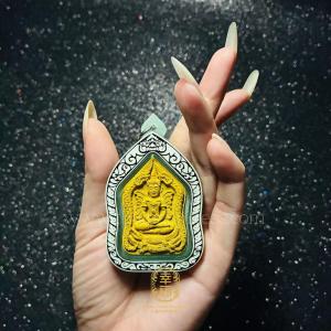 THAI AMULET 泰国塔尼蝴蝶帕嬰臻藏护身牌 民俗工艺收藏款 随身携带包中收纳