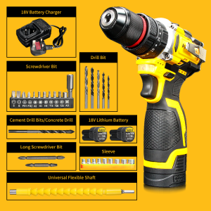 KEELAT 18V Brushless Cordless Impact Drill KCD013 Electric Drill Screwdriver Power Tool Set with Accessories
