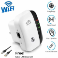 Portable WiFi Repeater Range Extender Router 2.4G 300Mbps Penguat Signal Amplifier. 