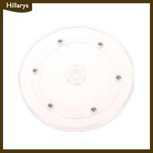 [Hillarys] 360อะคริลิคใสแบบหมุนได้แท่นวางแบบกลมฐานขี้เกียจเครื่องประดับตกแต่งจานหมุนได้อุปกรณ์เฟอร์นิเจอร์
