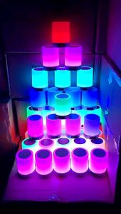 CL-671 Touch Colorful Desk Night Light Portable Wireless Bluetooth Speaker Change Color Touch