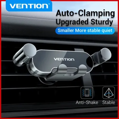 Vention Car Phone Holder Dashboard For Car Air Vent Mount Mobile phone Auto Lock pemegang handphone stand holder car For 4-7 inch phones for All tempat letak telefon dalam kereta car phone holder super strong holderphone in car
