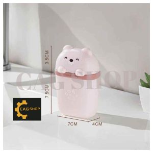 CAG SHOP  1pc Bear Drain Soap Box with Lid Soap Dish Storage Box Bathroom Soap Holder Travel Portable Sealed Soap Case Organizer