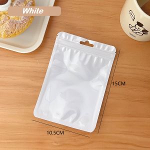 Extra Thick Ins Macaron Ziplock Plastic Bag with Clear Window for Display Packaging Storage Loot Bag for Gift Mini Pouch Organizer