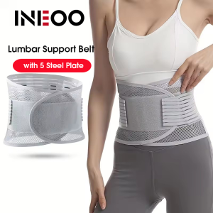 ‌INEOO Breathable Mesh Lumbar Support Belt with Self-Heating for Summer Fitness Elderly & Adult Waist Pain Relief