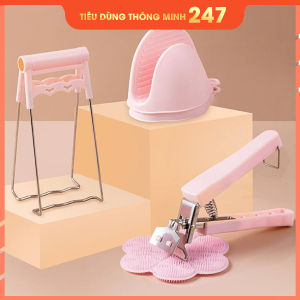 Bộ 3 Dụng Cụ Gắp Đồ Nóng Thông Minh Tiện Lợi cho Nhà Bếp Gắp Thức Ăn Nóng Kẹp Đĩa