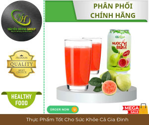 LỐC 6 LON - CG Food Nước Ép Ổi 330ml