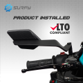 Rizoma Stealth Max Side Mirror Aerodynamic Design Foldable Mirror Universal LTO Passed. 
