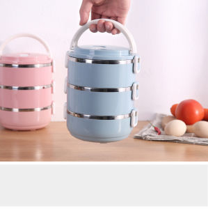 ( Chọn màu- có video )Cặp lồng giữ nhiệt - Hộp đưng cơm 3 tầng chống tràn nhựa lúa mạch cao cấp an toàn với sức khỏe người tiêu dùng