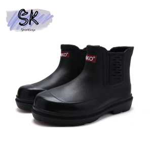 Sepatu Boots Pendek WAKO Kerja Proyek Anti Slip Anti Air 9091