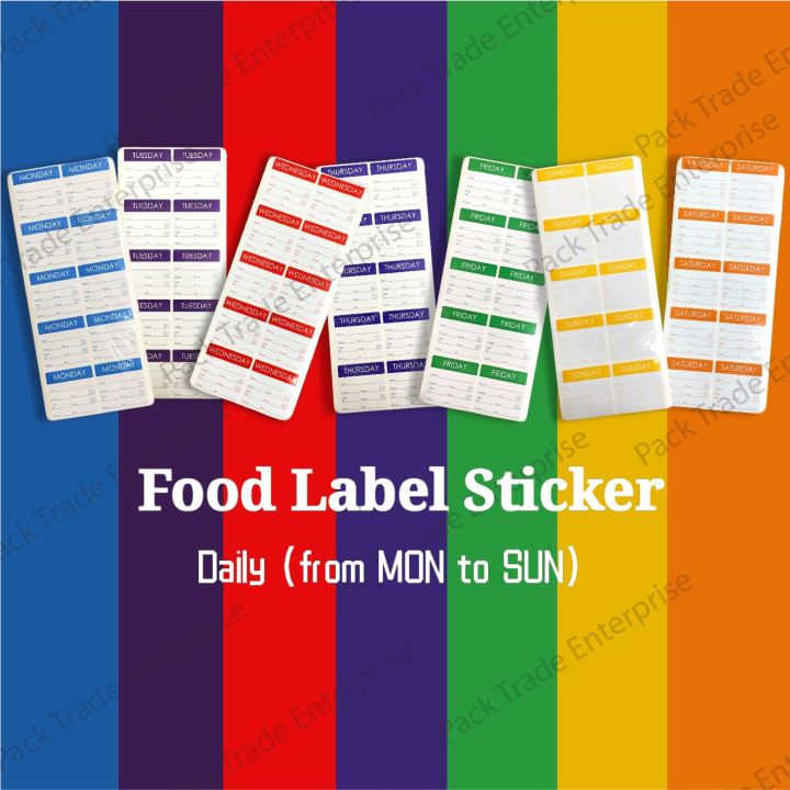 100 PCS FOOD LABEL STICKER / EXPIRED STICKER / EXPIRE DATE STICKER