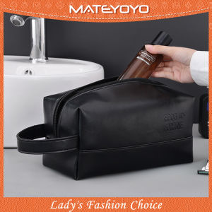 MATEYOYO Cosmetic Bag PU Bag Large Capacity Bag Makeup Pouch Handbag Organizer Large Capacity Cosmetic Bag Wash Bag Fully Open Storage Bag Pocketed Separation For Makeup Skincare Product