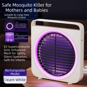WARM HOUSEWORK UV Light Electric Mosquito Killer 2400V High Voltage Hanging/Free-standing Bug Zapper Lamp Portable USB Charging Automatic Mosquito Lure Indoor Use