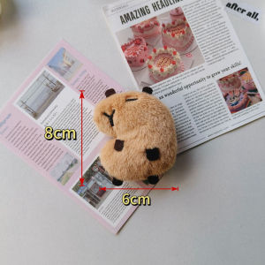 Capybara Keychain Plush Toy Vibrating Bee Wings Pull String Cute Pendant Gift Doll Untuk Anak Hadiah