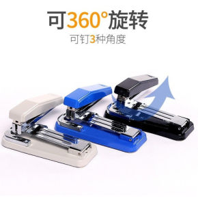 Dập Ghim Xoay Chiều Deli 25 Trang E0414 Tiện Dụng Đế Kim Loại Bọc Nhựa Chắc Chắn