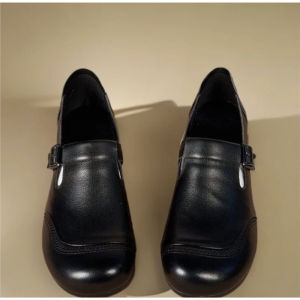 Free Shipping Autumn New Collection: Genuine Leather Women’S Casual Shoes Women’S Single Shoes Mom Shoes Soft Leather Soft Sole Flat Shoes
