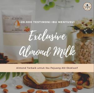 Susu Almond + Sakura Extract | Alamonmilk - 5x Minum - Bubuk Almond Konsentrasi Tinggi