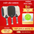 Vợt pickleball Joola Modta-15, trợ lực siêu cấp, mặt vợt Carbon nhám, tay cầm cao su non thoáng khí. 