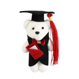 NOVAWEAR Graduation Ceremony Graduation Bear Doll Graduation Season Celebrate Party Doctor Cap Bear Toy Kawaii Decorative Bachelor Bear Plush Toy School Graduate Gifts