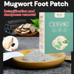 Organic Mugwort Detox Foot Patches Natural Deep Cleansing Foot Pads Better Sleep Stress Relief Herbal Body Detox Plaster