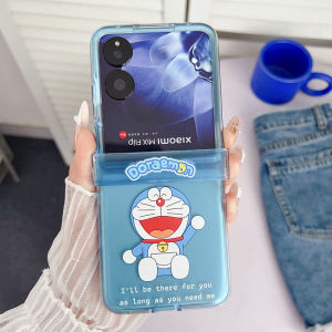 For 2026 Samsung Z Flip 8 Z Flip 7 Z Flip 6 Z Flip 5 4 Case Folding screen mobile phone case Colored Color painting strawberry bear Winnie the Pooh three-piece PC hard case 
