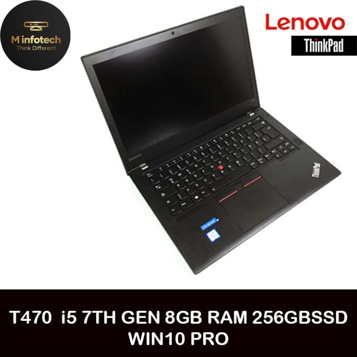 Lenovo ThinkPad T470 14-inch Full HD Laptop – I5 7e Gen, 512 GB SSD, 16 GB RAM, Win10 Pro, Webcam, US-toetsenbord (gereviseerd)
