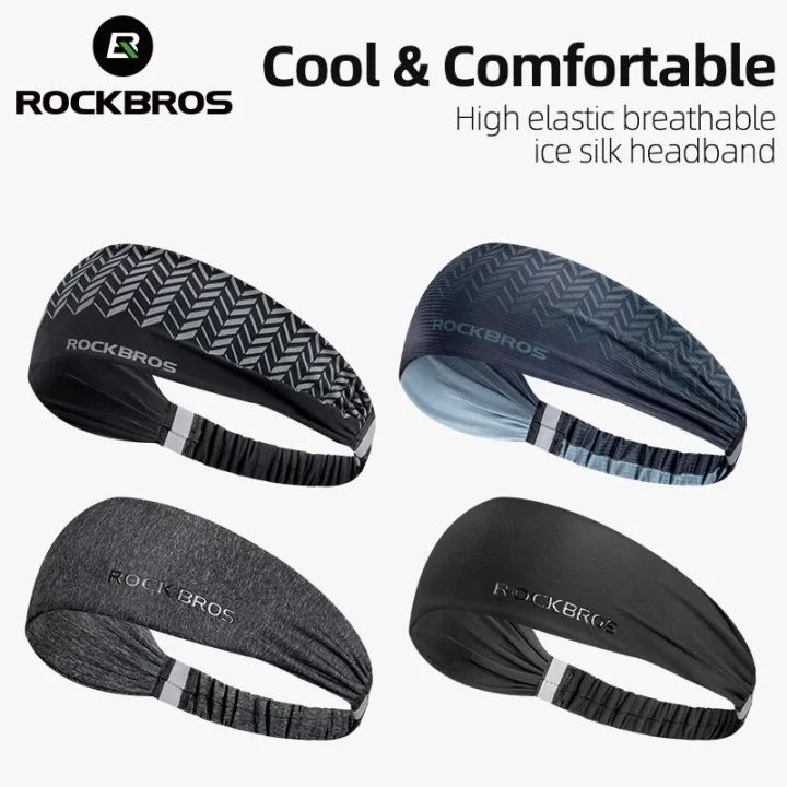 【Local Delivery】ROCKBROS Sports Headband Multifunctional Yoga Running Fitness Basketball Outdoor Cycling Sweat Band Quick-drying Anti-slip Hair Bands | Lazada Philippines