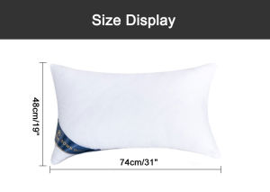 Malaysia Ready Stock  High Pillow 1Kg/1000g 100%  PP Cotton Pillow Bedroom Bed Sleep Hotel Quality Pillow