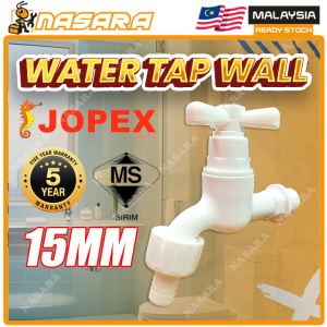 Nasara JOPEX BCHC03W 15mm PVC Bibcock Tri Handle Water Tap Wall Mounted Bib Tap Kitchen Bathroom Faucet / Kepala Paip / 水龙头