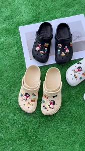 Cute Cartoon Dog Clogs For Women Summer Outdoor Non-Slip Thick-Soled Nurse Closed-Toe Sandals