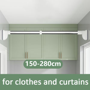 Telescopic Rod | Shower Curtain drying Rod | Clothes hanging rack stainless steel drying racks | Punch-Free Adjustable pole for Balcony Bathroom
