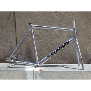 TSUNAMI -SNM100 Set Bingkai Basikal Gear Tetap 49cm 52cm 55cm 58cm Trek lumba Aluminium Basikal Rangka Fixie Trek- TSUNAMI -SNM100 Fixed Gear Bicycle Frameset 49cm 52cm 55cm 58cm Aluminum racing track Bike Fixie frame Track