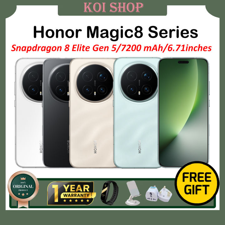 Honor Magic8 Pro Smartphone/Honor Magic8 Phone/Snapdragon 8 Elite Gen 5/7200 mAh 120W Fast Charging/6.71inches 120Hz OLED Screen/Dual SIM/ Honor Phone