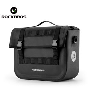 【MY delivery】ROCKBROS Bicycle Rack Bag Waterproof 9L-15L Three-dimensional Hard Shell Pannier Multi-functional Single-shoulder Bag MBT Road Bicycle Travel Bag