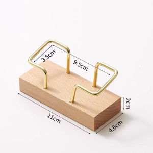 Wooden Business Card Holder Office Desktop Business Card Storage Box Business Card Organizer Stand