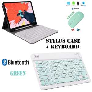 Paket Lengkap Case pad Pro 11/ M2 2022 | Pro 12.9 2022 Keyboard + Sarung + Mouse Bluetooth Book Case Smart Cover Stylus