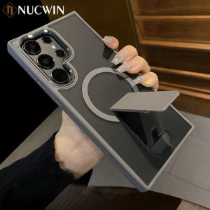 For S25 Ultra Kick-stand Bracket for Case for Samsung Galaxy S25Edge S25 S24 S23 Ultra Plus Invisible Holder PC Cover