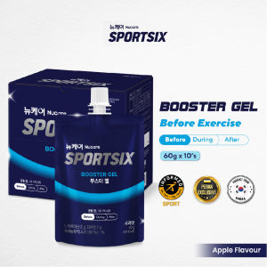 SPORTSIX Booster Gel 60g (Apple) Pre Workout Energy Gel Energy Booster Amino Energy