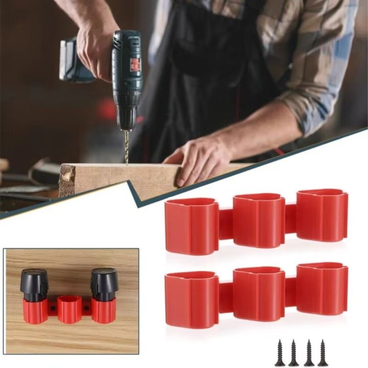 NAMSHEVA Gắn tường Giá đỡ pin Giá đỡ cố định Hệ thống khóa Giá trưng ...