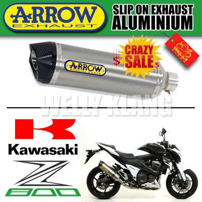 Arrow Slip On Exhaust Aluminium for Kawasaki Z800 2013-2018
