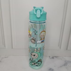 Botol Minum Anak 1 Liter BPA FREE Karakter Sanrio Kuromi Labubu Free Tali & Sedotan