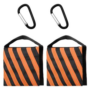 2Pack Photographic Counterbalance Weights Photography Sandbags With Carabiner Hook for Light Stands and Boom Arms