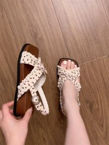 [Free Shipping] Thick-soled height-increasing sweet bow strap sandals for women 2026 summer fashion versatile breathable sandals