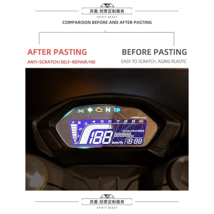 Screen Protector For Honda CB190R CBF190X - Ultra Clear & Anti-Glare Kit